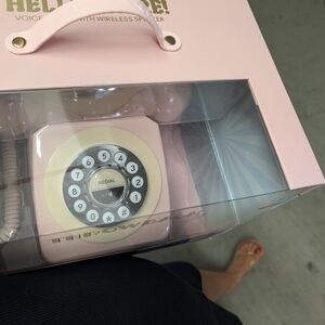 Retro Rotary Bluetooth Phone Handset - Pink
